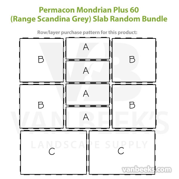 Permacon Mondrian Plus 60 Concrete